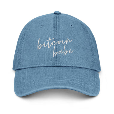 Bitcoin Babe Denim Hat