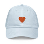 Orange Heart Pastel Hat