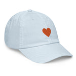 Orange Heart Pastel Hat