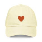 Orange Heart Pastel Hat