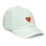 Orange Heart Pastel Hat