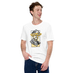 We Are All Satoshi T-Shirt : Yellow Bitcoin T-shirt for Men & Women