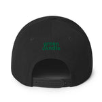 Green Candle Snapback Hat