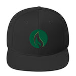 Green Candle Snapback Hat