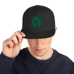 Green Candle Snapback Hat