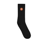 Bitcoin Embroidered Socks