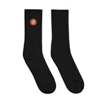 Bitcoin Embroidered Socks