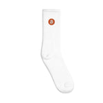 Bitcoin Embroidered Socks