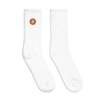 Bitcoin Embroidered Socks