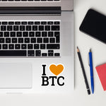 I Heart Bitcoin Sticker