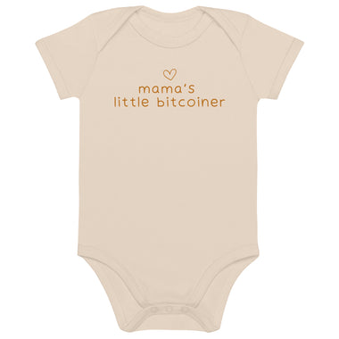 Mama's Little Bitcoiner Organic Baby Bodysuit