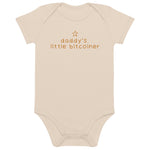 Daddy's Little Bitcoiner Organic Baby Bodysuit