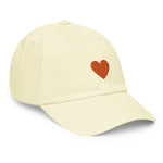 Orange Heart Pastel Hat