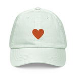 Orange Heart Pastel Hat
