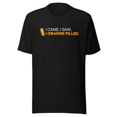 Mi Pimer Bitcoin: Bitcoin Orange Pill T-shirt