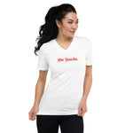 She Stacks V-Neck T-Shirt