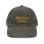 Bitcoin Only Corduroy Cap