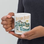 Bitcoin Beach Glossy Mug