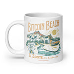 Bitcoin Beach Glossy Mug