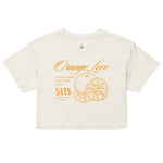 Orange Love Crop Top