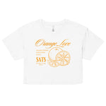 Orange Love Crop Top