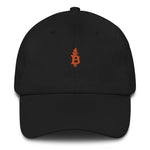 Bitcoin Liberty Dad Hat - Bitcoin Logo Embroidered Dad Hat I Black Bitcoin Logo Embroidered Dad Hat