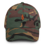 Bitcoin Liberty Dad Hat - Bitcoin Logo Embroidered Dad Hat  I Camo  Bitcoin Logo Embroidered Dad Hat 