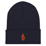 Navy Bitcoin Is Liberty Beanie hat