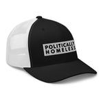 Black/ White Politically Homeless Trucker Hat