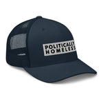 Dark Slate Grey Politically Homeless Trucker Hat